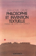 Philosophie et invention textuelle